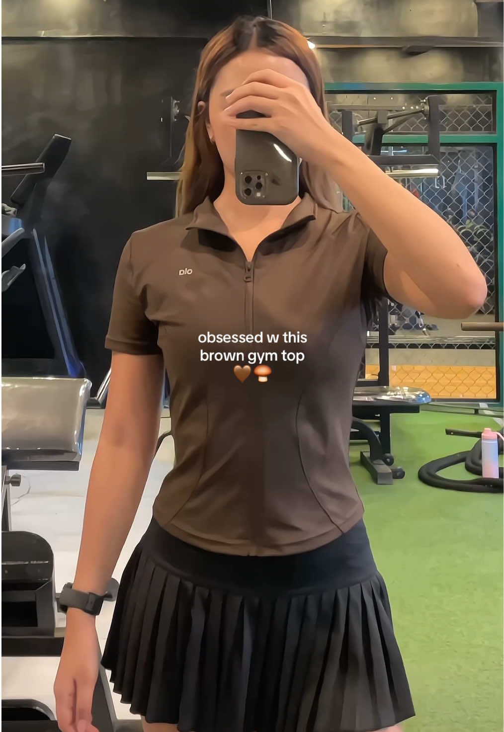 this shade of brown is giving!!✨ #alodupe #gymtop #yogajacket #workoutjacket 