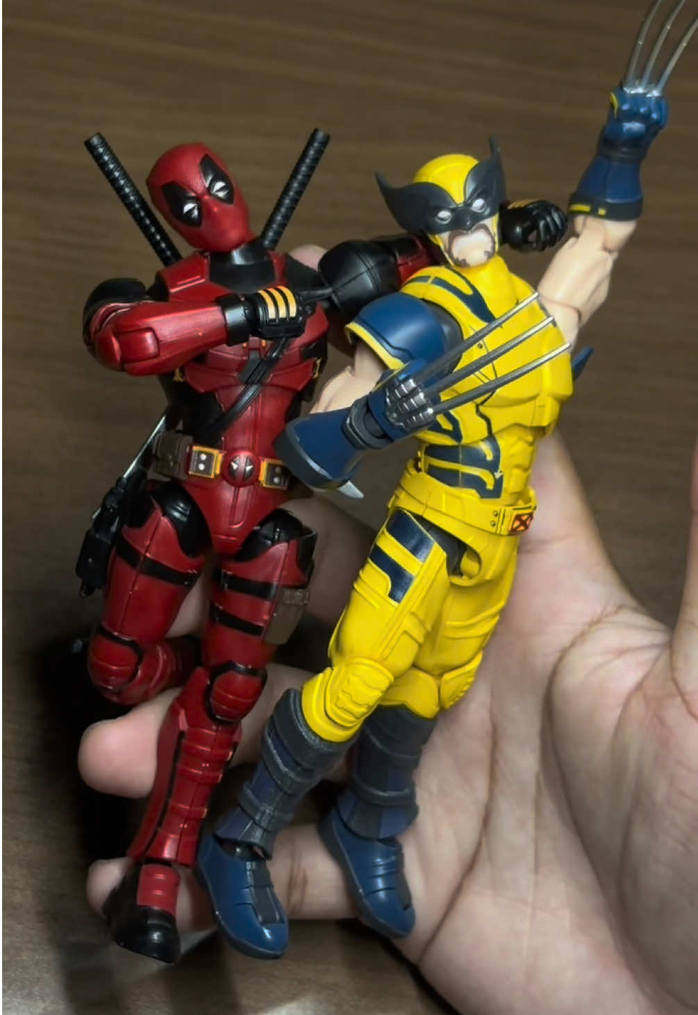 oh yeah they cooked again🤧 #actionfigures #posing #blokees #wolverine #deadpool 