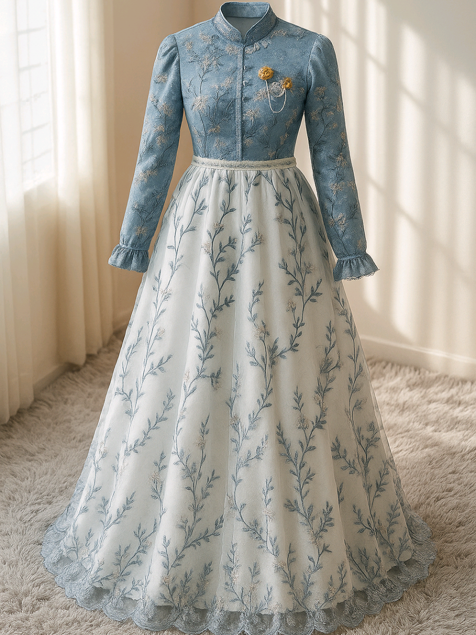 Devia Dress Mayung Queenbee Fashion #dresslebaran #dresskondangan #fyp 