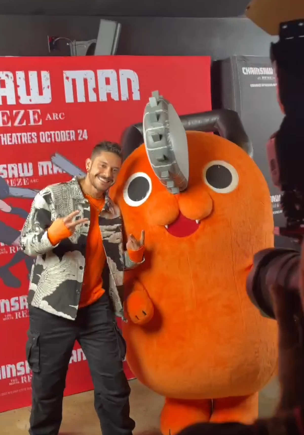 We went to the premiere of “CHAINSAW MAN THE MOVIE:REZE ARC” and we can’t wait for you guys to experience it too.  Please make sure you watch it in theaters, the animation, story, humor and of course the MUSIC is incredible. 💥 Opening theme - IRIS OUT (Kenshi Yonezu) Ending theme - JANE DOE (Kenshi Yonezu x Hikaru Utada) Original Soundtrack - Kensuke Ushio Exclusively in theaters this Friday - October 24th.  Thank you @Sony Pictures / @Alamo Drafthouse / @chainsawman_en 🧡 @WLL  #chainsawmanmovie #chainsawman #pochita #denji #animemusic 