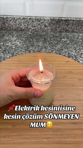 Sönmeyen mum Pirinç Sıvı yağ Su Kulak çöpü  #pratik #keşfet #keşfetbeniöneçıkar #mum #keşfet 