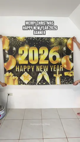 2026 HAPPY NEW YEAR BANNER bumili na ako kasi naubusan ako nung nakaraan😩 #happynewyearbanner #christmassbanner #banner #2026banner 