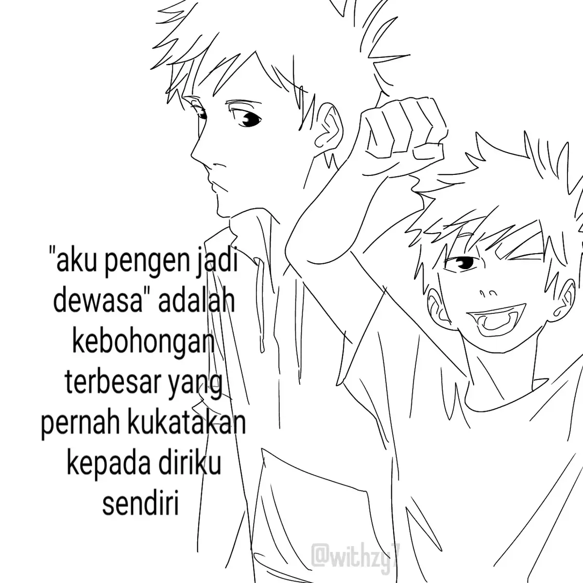 jadi dewasa nggak semenarik waktu masih kecil #art #artwork 