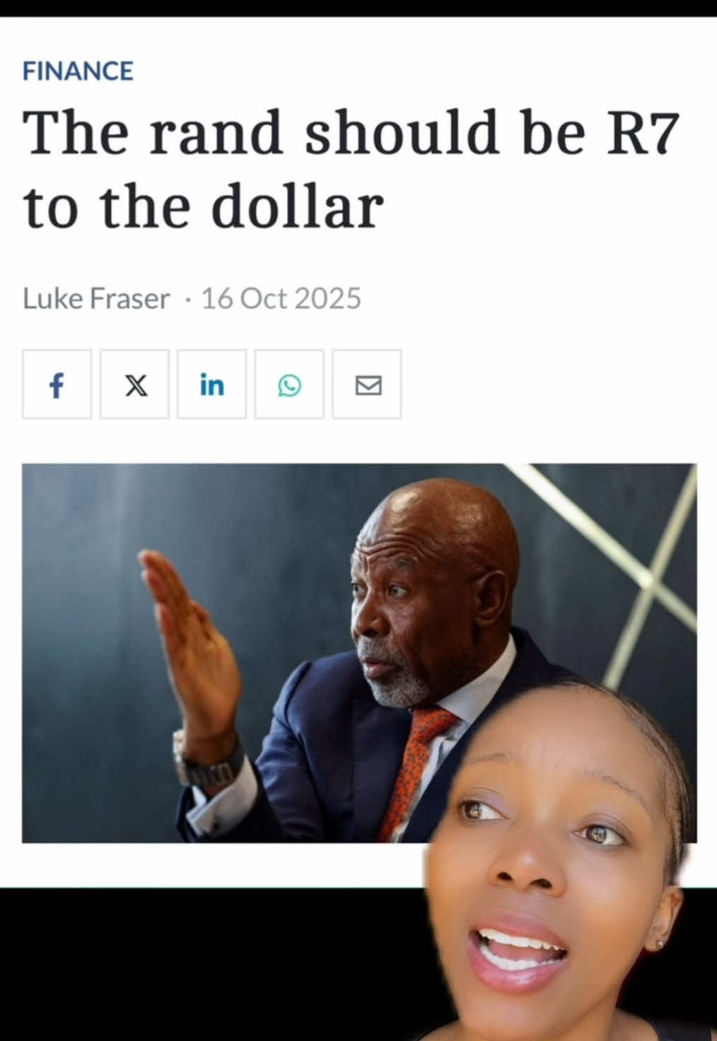 It’s not the president that sets the Rand. Turns out it’s literally vibes, politics, and investor mood swings  #RandVsDollar #GlobalEconomy #MzansiProblems #AmaniReports #CostOfLiving
