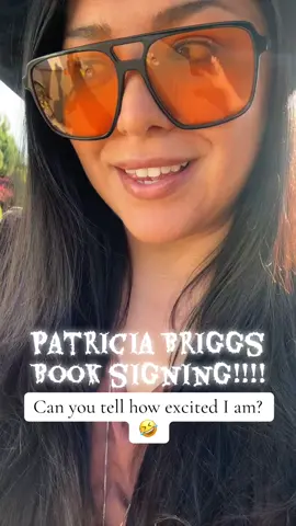 It was so amazing meeting Patricia Briggs! Her books are what birthed my love for urban fantasy with romance… I was fangirling so hard! 🤣  I told her I was releasing my debut novel in Fall 2026, and she said, “Welcome to the dark side.” 🤣😍🔥 #patriciabriggs #BookTok #authortok #fantasy #debutauthor 