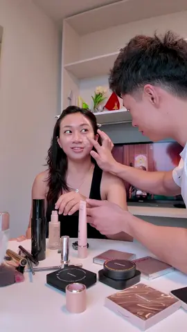 Thử thách bạn trai 🇨🇳 makeup 🙈 tay nghề điêu luyện bất ngờ nha #carslancrushbrandday 