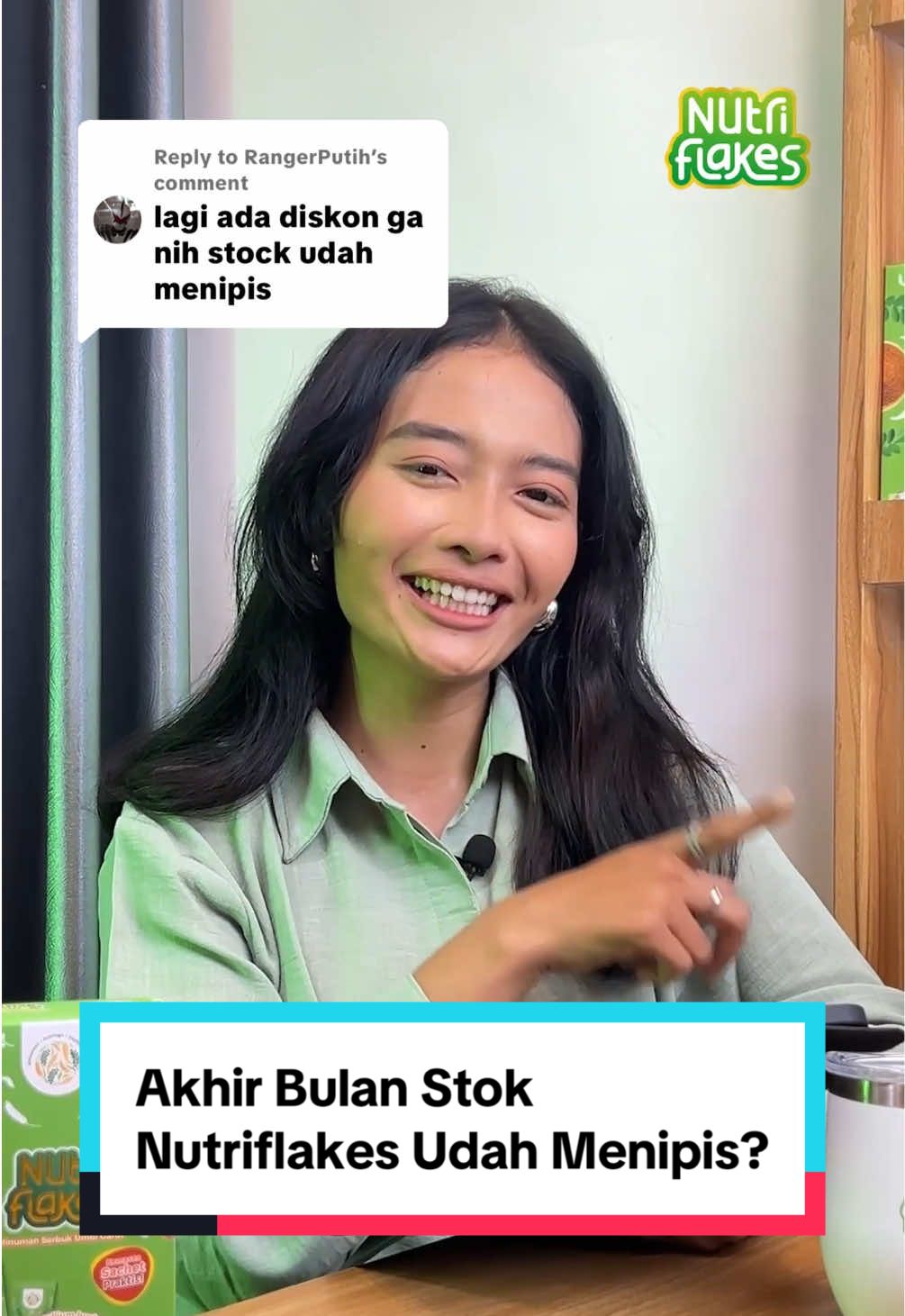 Replying to @RangerPutih Siapa nihh yang udah nungguin diskon Nutriflakes lagi?🙋🏻‍♀️ Tenang, PayDay Sale bentar lagiiii!🛒🍵