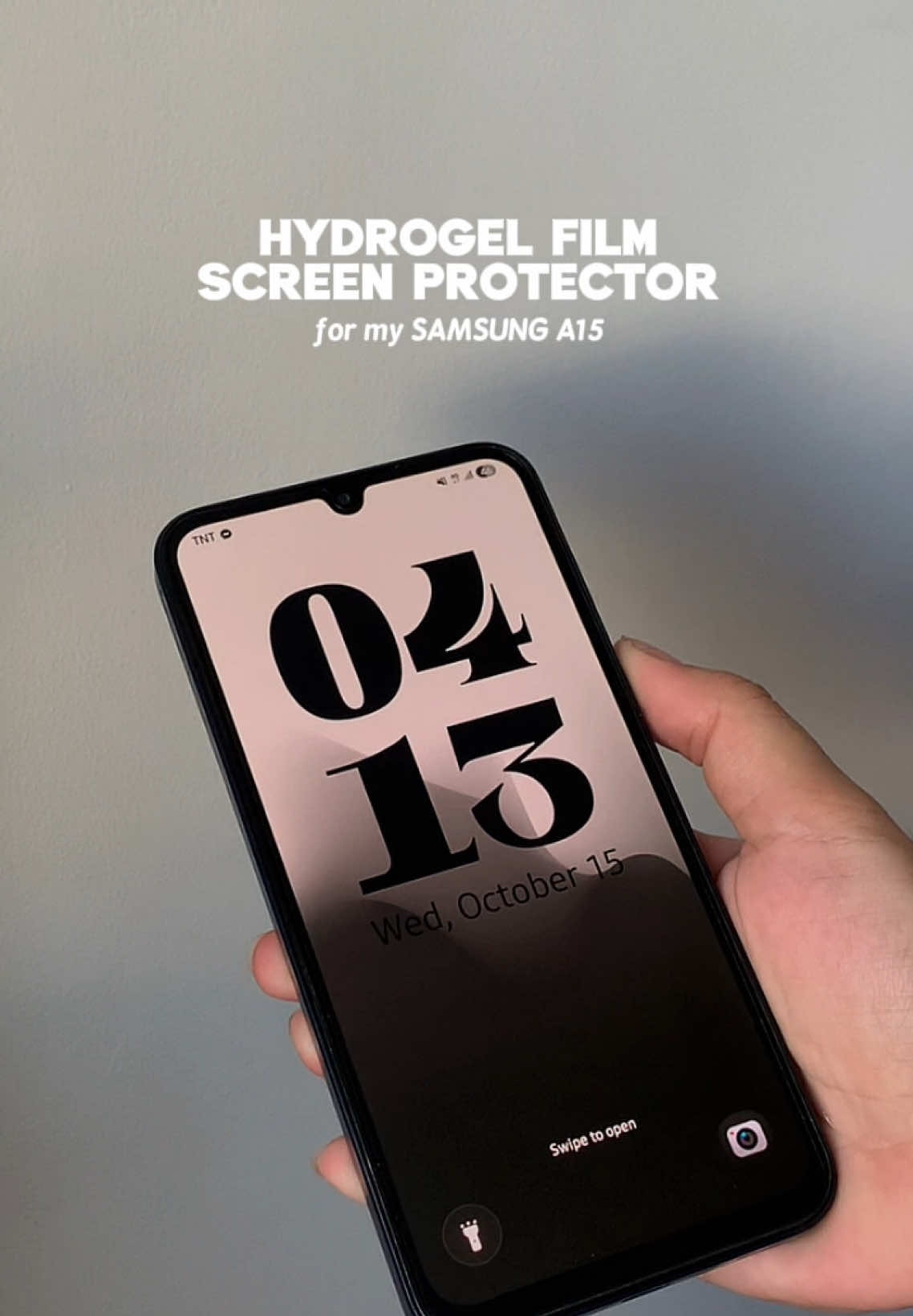 hydrogel film screen protector for samsung A15! 🔥 #hydrogelfilm #screenprotector #samsungA15 #antifingerprint 