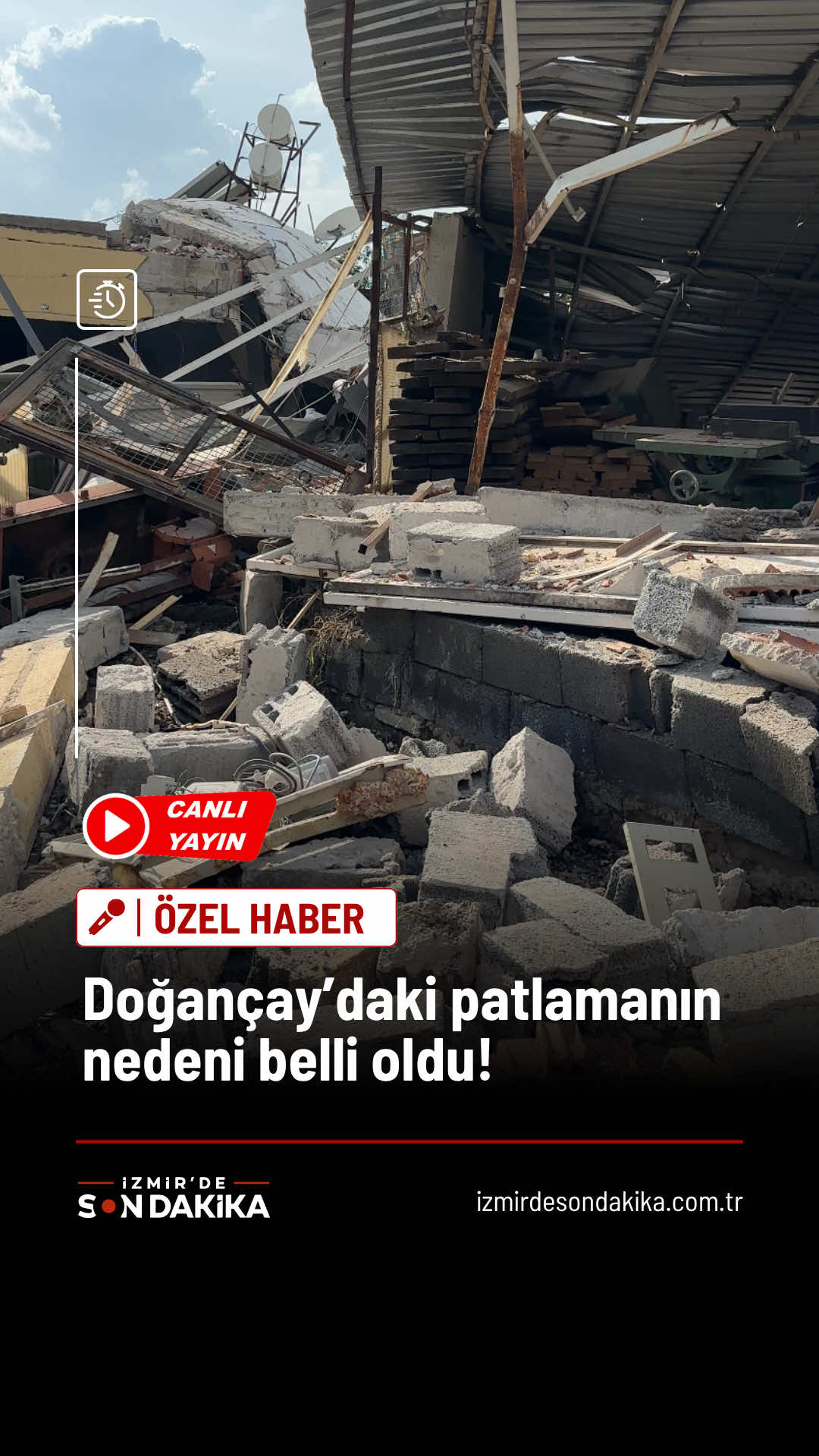 Doğançay’daki patlama bölgesinden İzmir’de Son Dakika ekibi, canlı yayınla gelişmeleri aktarıyor. Patlamanın nedeni ve olay anında yaşananlar aktarılırken, bölgedeki son durum kameralara yansıdı.