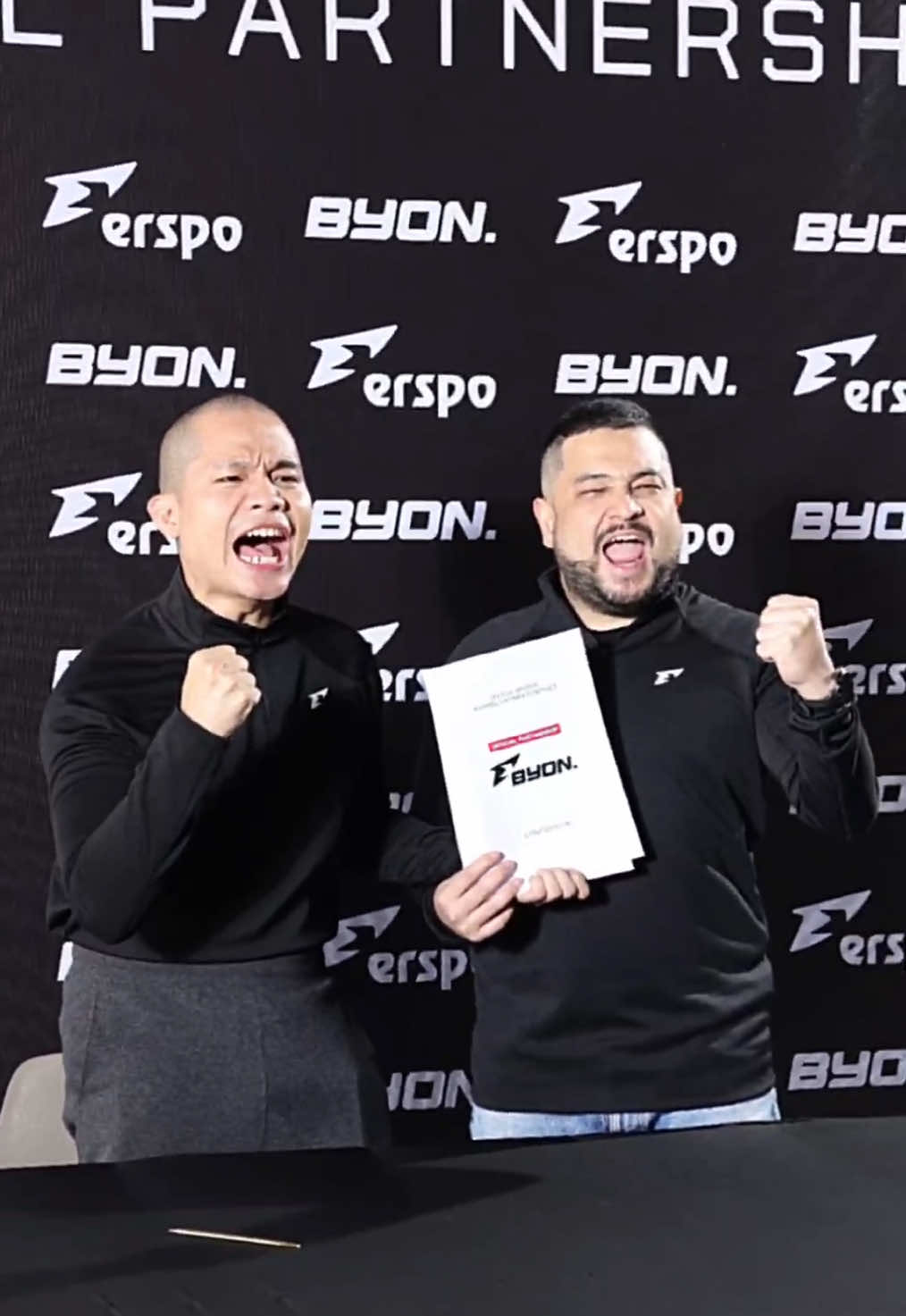 A NEW ERA BEGINS! COMBAT SPORTS IS TAKING OVER THE WORLD Dengan bangga kami umumkan bahwa Erspo resmi menjadi Official Sports Apparel Partner untuk Byon Combat untuk 3 tahun ke depan. @BYON MERCH X @erspo.official 🤝 COMBAT SPORTS IS THE FUTURE! AND WE’RE READY TO LEAD IT! #byoncombat #erspo 