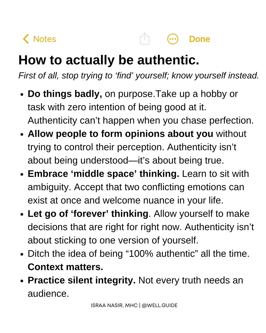 Accept contradictions within yourself. You can be ambitious and content. Strong and sensitive. The most authentic people make space for both/and. Authenticity isn’t about oversharing or performing vulnerability. It’s about choosing what to share because it aligns with your truth, not because it gains validation. You can be private and still be genuine. Both can exist at once, and it’s okay to sit with that complexity. Being real doesn’t mean being fully exposed; it means being fully you. This is the work at the heart of Toxic Productivity: separating who you are from what you do, setting kinder boundaries, and practicing calibrated vulnerability so your worth is not up for debate. If this resonates, read Toxic Productivity to learn simple tools to: - untangle self-worth from achievement - replace performative vulnerability with honest, right-sized sharing - reclaim time and energy for a life that feels like you 📕 Get your copy at the link in bio and start today. If you’ve already read it, I would be so grateful for a quick review because it hells more people find the book! . . . #wellguide #beingauthentic #authenticallytold #authenticvibes #toxicproductivity 