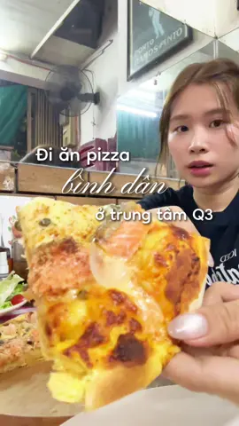 Quán pizza với mấy cái ghế đỏ này có ai đi ngang khúc đường này hay thấy hemmm 🫶🏻😗 #pizza #fyp #xuhuong #anuong 