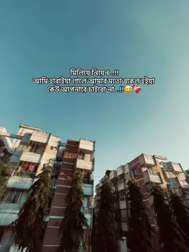 মিলিয়ে নিয়েন ..!! আমি হারাইয়া গেলে আমার মতো ব্যকুল হইয়া কেউ আপনারে চাইবো না ..!!😅❤️‍🩹#কারণ #captions #sadstory1510 #vairalvideo #sadstory @TikTok Bangladesh 