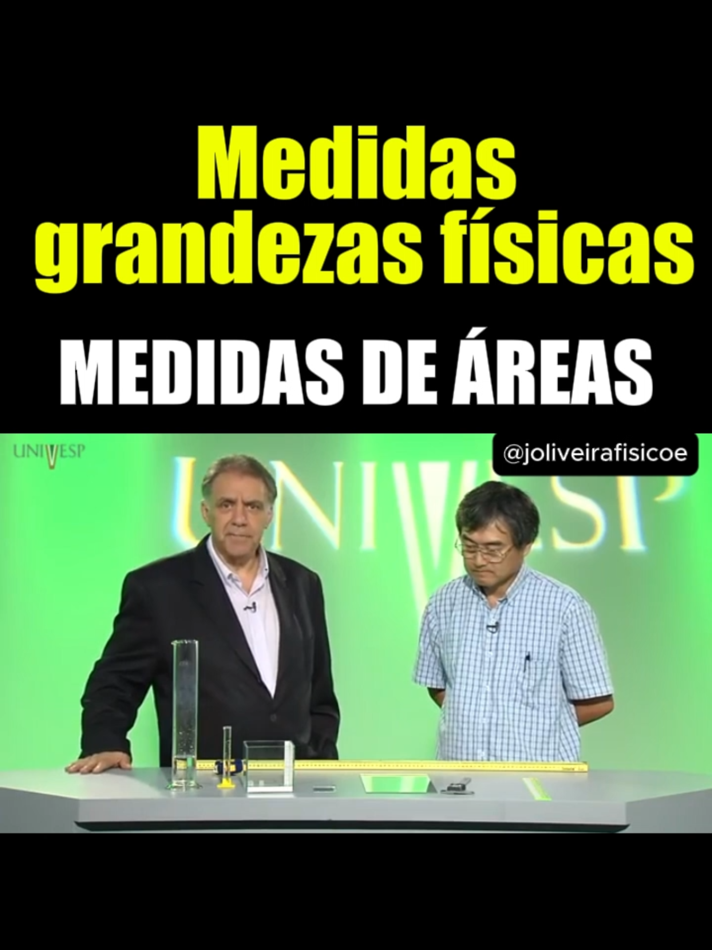 Medidas da áreas de um objeto. #univesp #usp