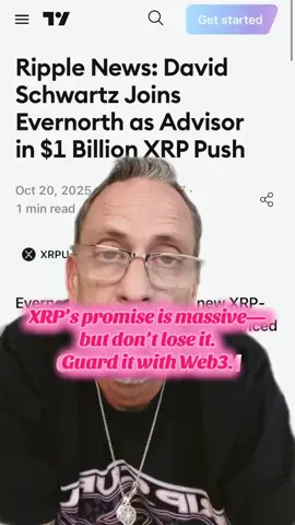 Those who will truly win with XRP are the ones who store it safely on decentralized, Web3-connected platforms. #XRP #fyp #fypシ゚viral #latestnews #ChadSartin 