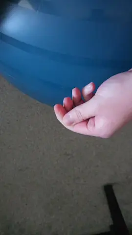 So at the suggestion of a friend of mine, I decided to pop this exercise ball with a needle while I was sitting on it for a bit of fun. It was so uncomfortable to sit on, so I have absolutely no regrets #gamingchair #yogaball #exerciseball 