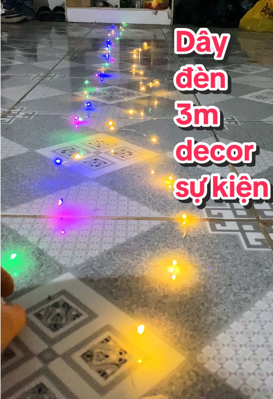 Decor quà,dịp lễ đẹp với dây nháy mini #dâyled #daylednhay #dennhapnhay #lednhapnhay #viral 