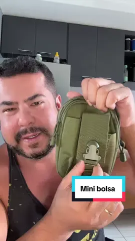 Mini bolsa pochete militar #militar #tiktokshop #tiktokbrasil #moda #moto 