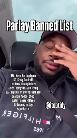 Parlay Banned List| NBA BACK IN RARE FORM #itsbtidy #fypa
