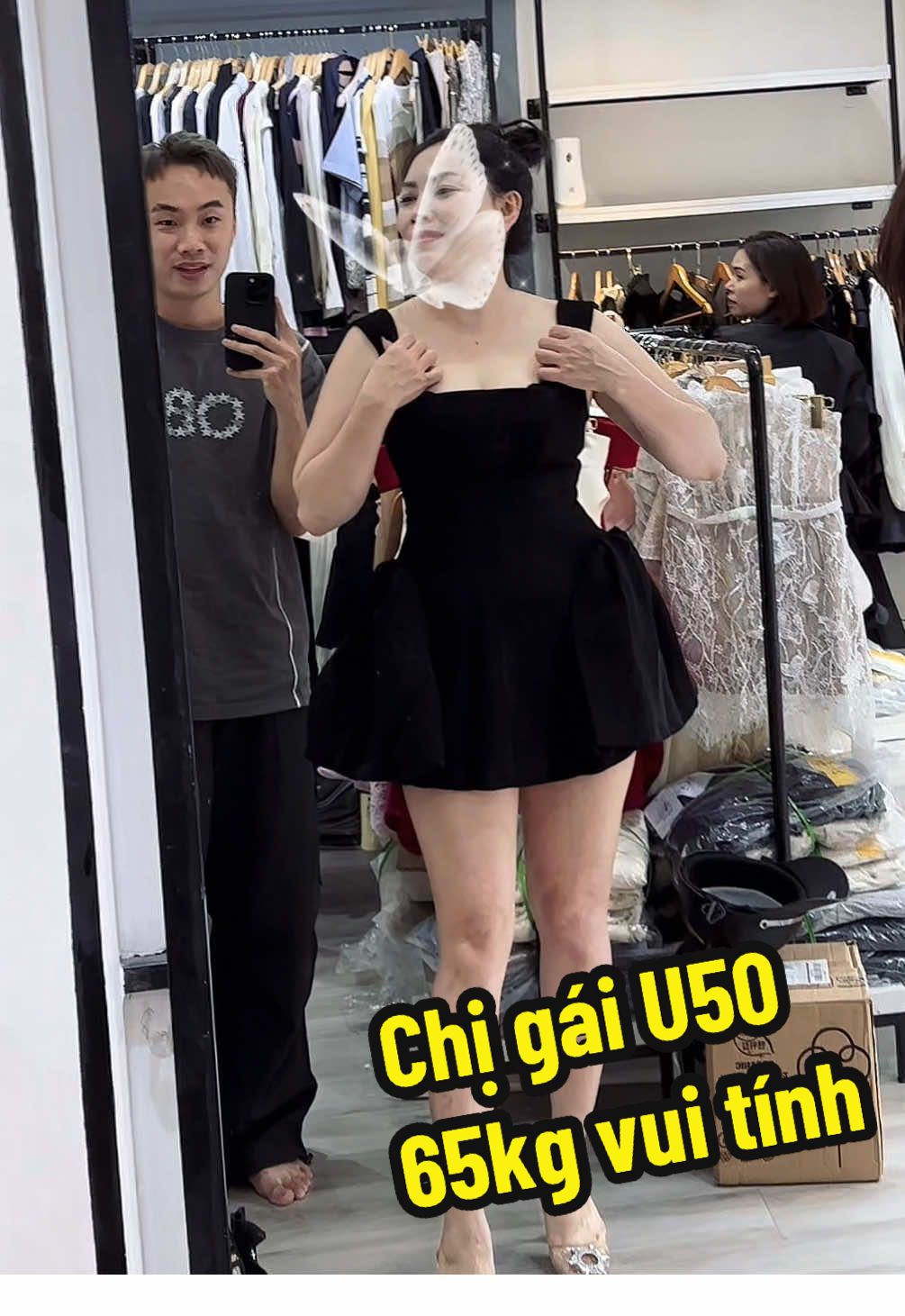 Chị khách trẻ trung vui tính siêu dễ thương 🥰 #viral 