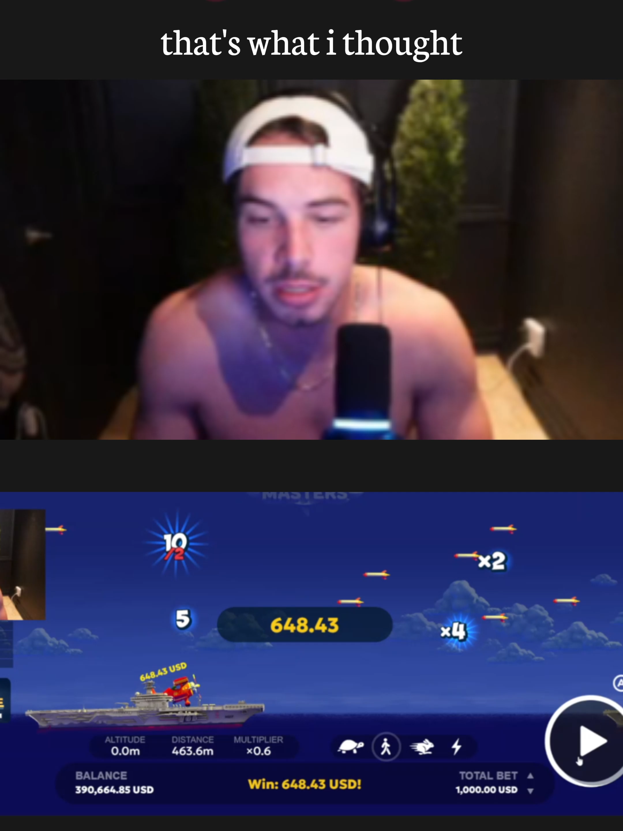 He thought it was a good idea