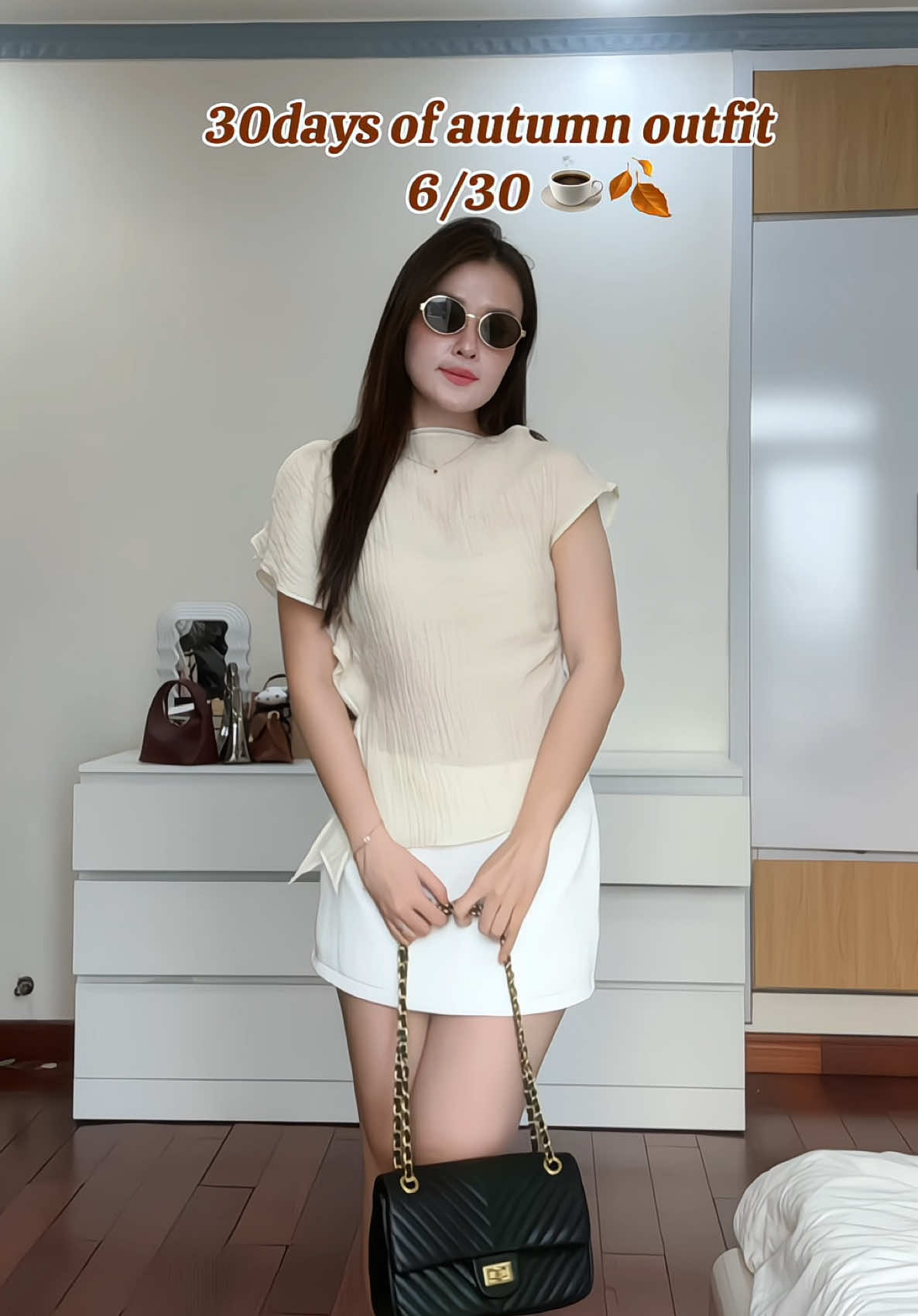Day 6: outfit mùa thu nhẹ nhàng đi uống cafe 🍂✨ #chanvay #autumnoutfits #phoido 