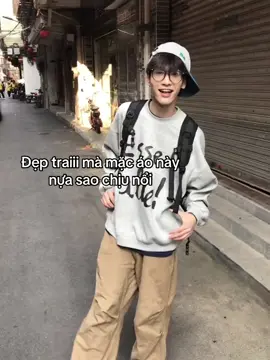 Đẹp traiii mà mặc áo này nựa sao chịu nổi :33  #xuhuong #sweater #aoni #aokhoac 