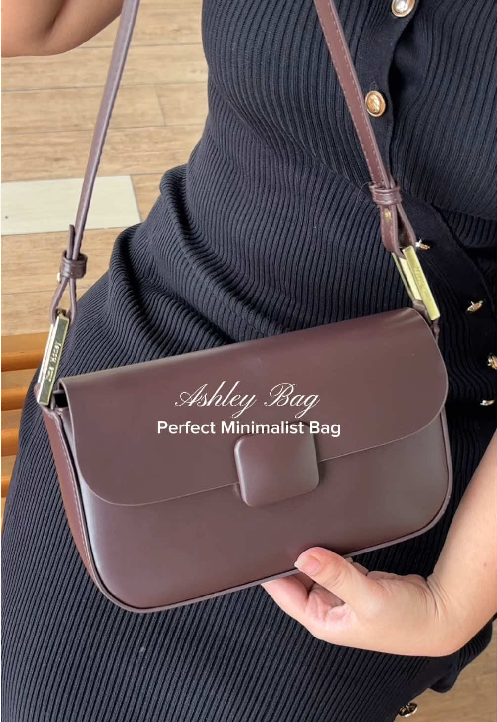 Minimalist timeless bag, Ashley Bag in dark brown✨ #WIBGAJIAN #PromoGuncang1111 #jimshoney #GajianSale #ashleybag 