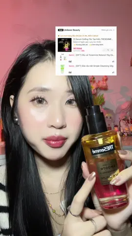 Serum dưỡng tóc tạo kiểu bóng mượt  #tresemme #hoptaccungunileverr #serumduongtoc 