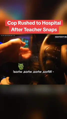 Cop Rushed to Hospital After Teacher Snaps #police #cops #policeoftiktok 