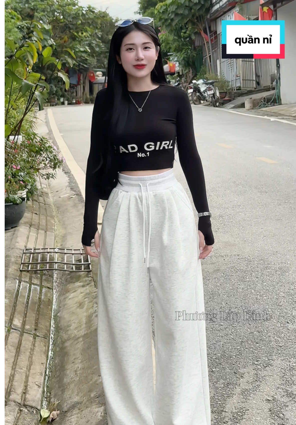 Quần ống rộng cạp cao bo chun bản to tôn dáng#fyp #phuonglaplanh01 #thoitrangnu #quanongrong #quanongrongnu 