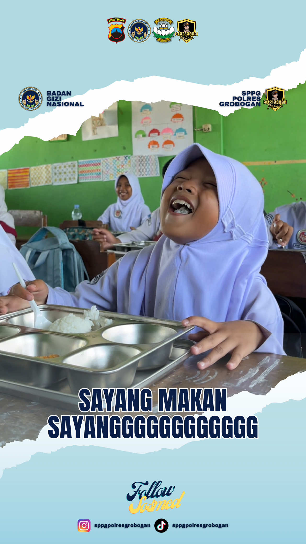 Sayanggg makan sayanggg aarggghh 🥵 #mbg #makanbergizigratis #badangizinasional #sayang #fyp 