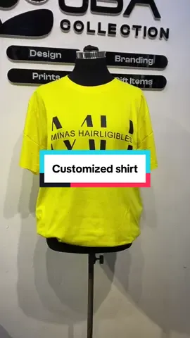 Customized shirt ✅ Price: 8,000 Front only  Available in all colors and sizes ✨ #customizedroundneck #brandedroundneck #brandedshirt #hairvendorsontiktok #obacollectionmadeit 