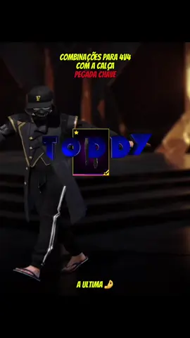 Combinações para 4v4 com a calça: PEGADA CHAVE #freefire #skinsfreefire #instaplayerff #fypff 