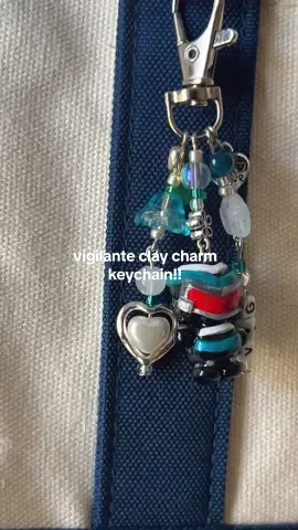 First time working with clay 👻👻 (said he loves living on my bag btw) + more updates abt keychain sales soon!! #vigilante #adrianchase #peacemaker #xyzbca #fyp 