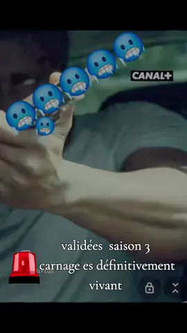 validée  saison 3 carnage es vivant  bande annonce disponible  carnage es venu pour se vengé   mon point vue est: carnage a été mis sous protection judiciaire pour faire tombé mastar carnage a sans doute collaboré avec la justice en échange d'une remise de peine ou libération  sous condition... 