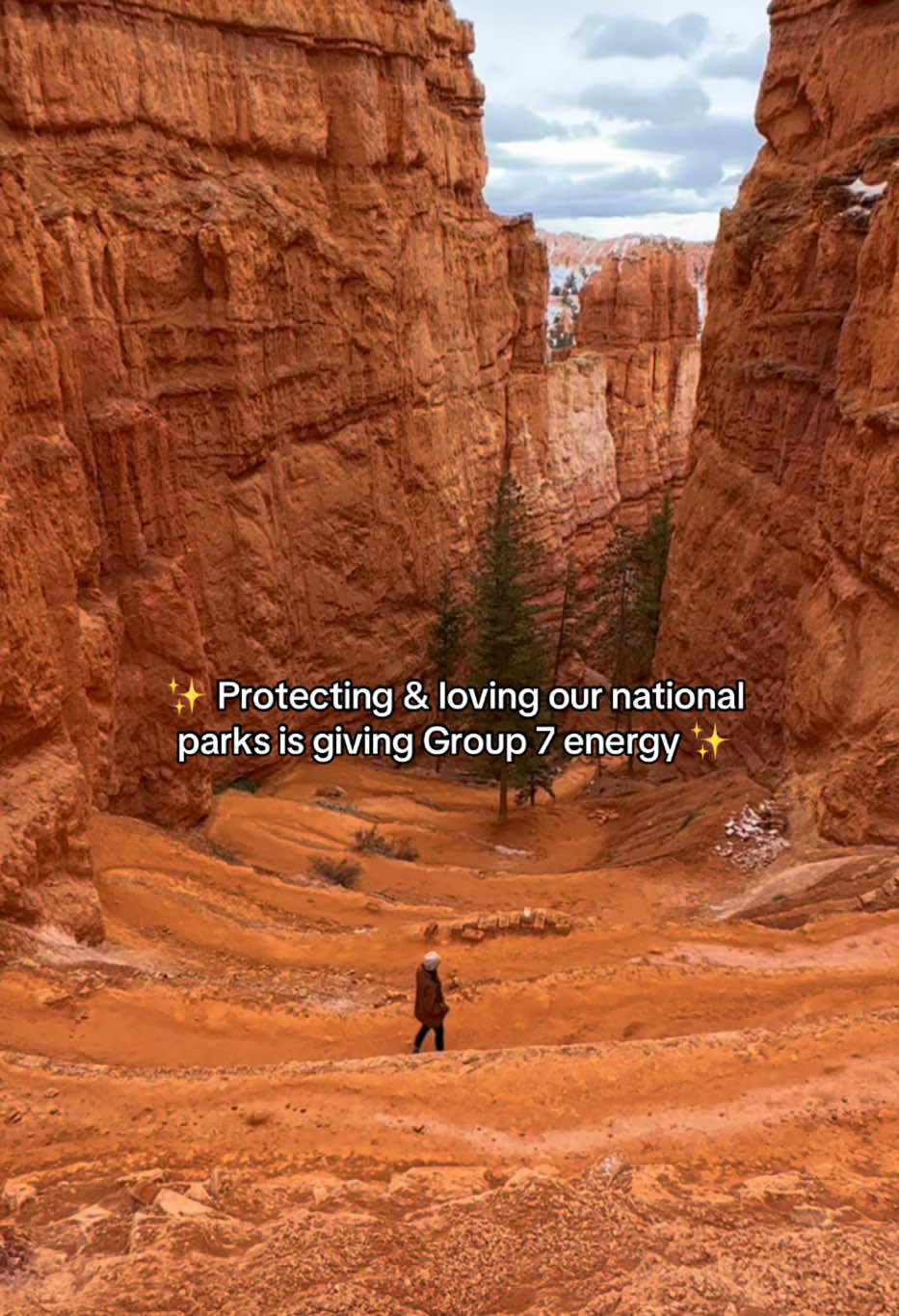 Group 7 energy at its finest! 👏 Do you love and protect our national parks? If so, welcome Group 7 😉  #group7 #nationalpark #nationalparks #travel #adventure 