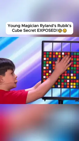 The shocking secret behind young Ryland's incredible Rubik's Cube speed magic trick from Britain's Got Talent has been revealed! See how he did it! #RylandMagician #RubiksCube #MagicSecret #USA #IllusionRevealed
