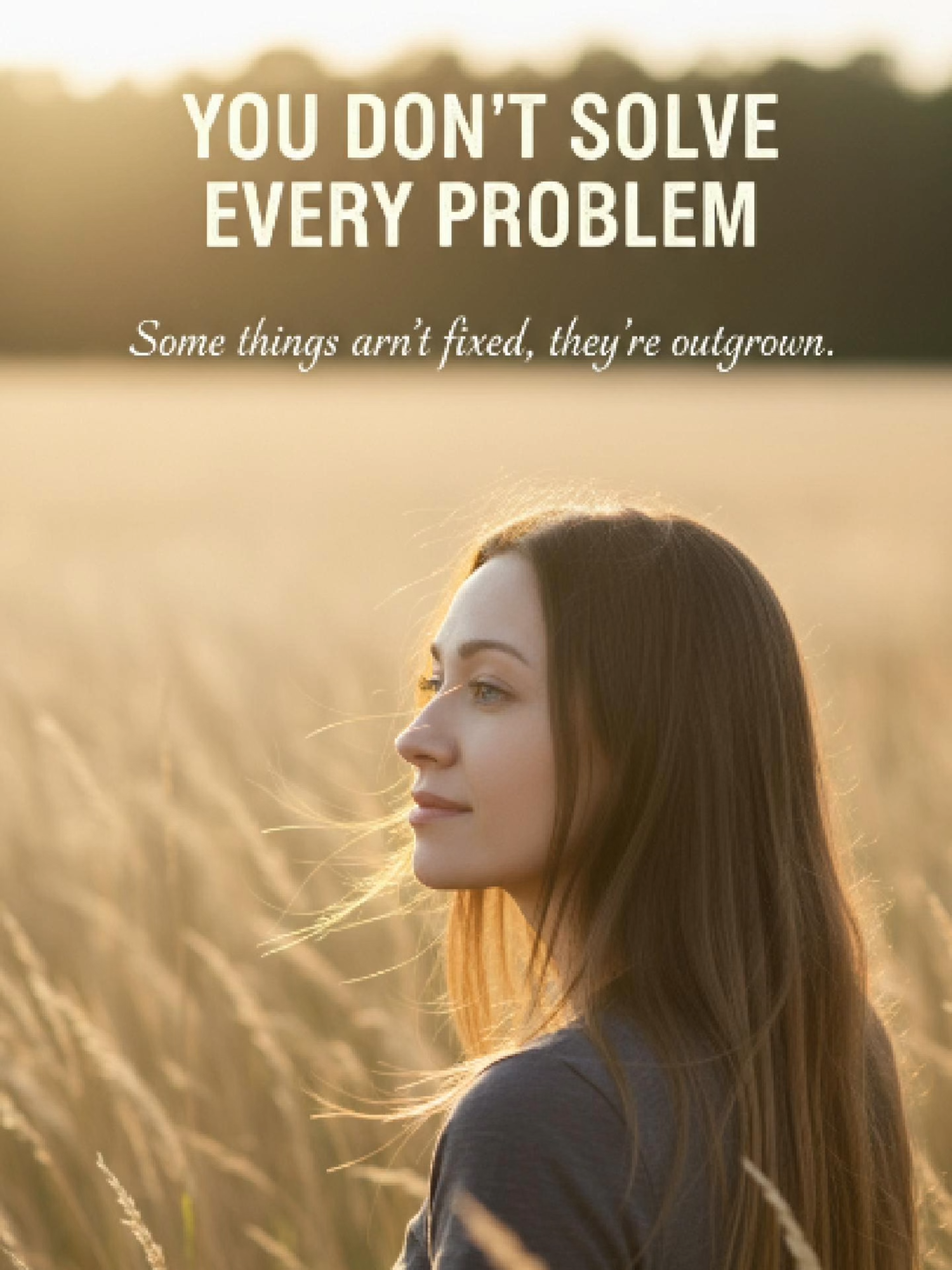 You Don’t Solve Every Problem Some problems don’t get solved,  they get outgrown. Heartbreak. Insecurity. Identity. You can’t fix them like broken things. You move through them.  One day, you realize, they don’t control you anymore. Growth isn’t about answers. It’s about becoming someone who no longer fits inside the old pain. ….. #youdontsolveeveryproblem #healingjourney #selfworthjourney #mindsetshift #growthmindset #emotionalwellness #choosingyourself #confidence #innergrowth
