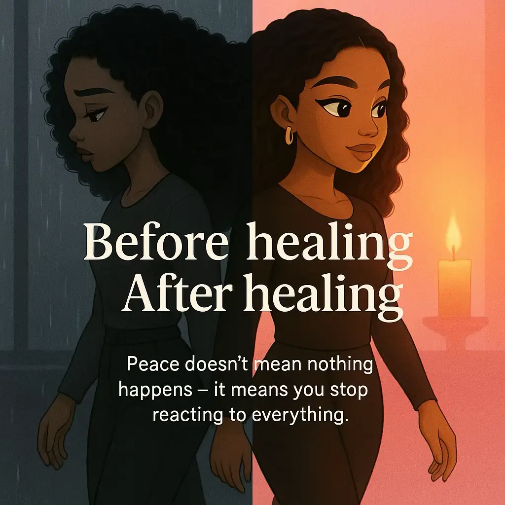 Peace isn’t loud anymore — it’s growth in disguise. You’ll notice it when chaos stops feeling exciting. When silence feels safe. When you finally stop waiting for closure. 🕯 Document your after-healing era inside the Switch-Off Journal. It’s your safe space to unwind, reflect, and track your quiet progress. #healingera #becomingherera #shadowwork #GlowUp 