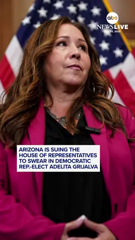 The State of Arizona is suing the House of Representatives over Speaker Mike Johnson's decision to not swear in Rep-elect Adelita Grijalva until after the government shutdown ends. #news #politics #arizona #congress