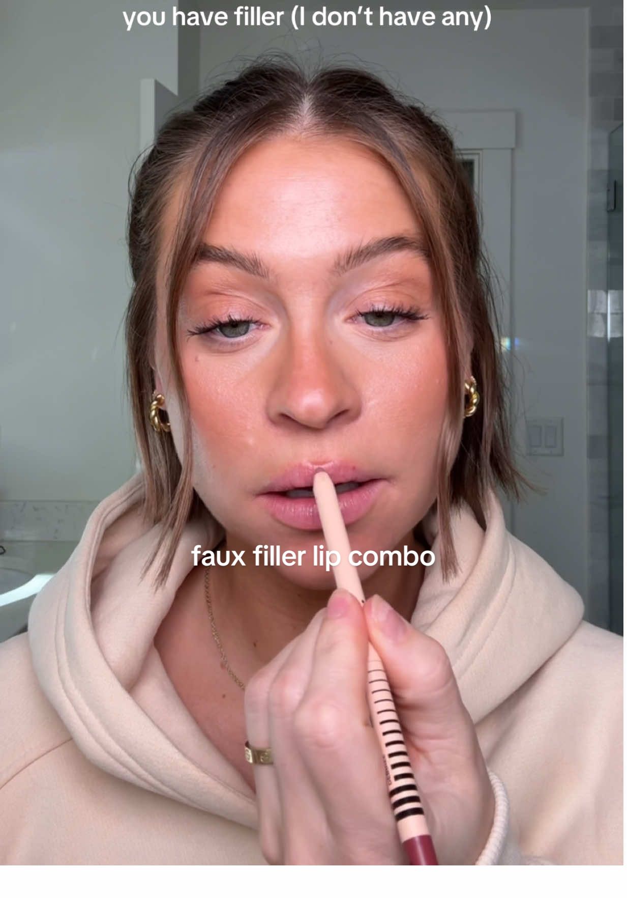 bc so many of you are asking where I get my filler!! I promise I have none. It’s truly the lip combo (& placement!!) + my mom blessed me #lipcombo #lipcombotutorial #lipfiller 