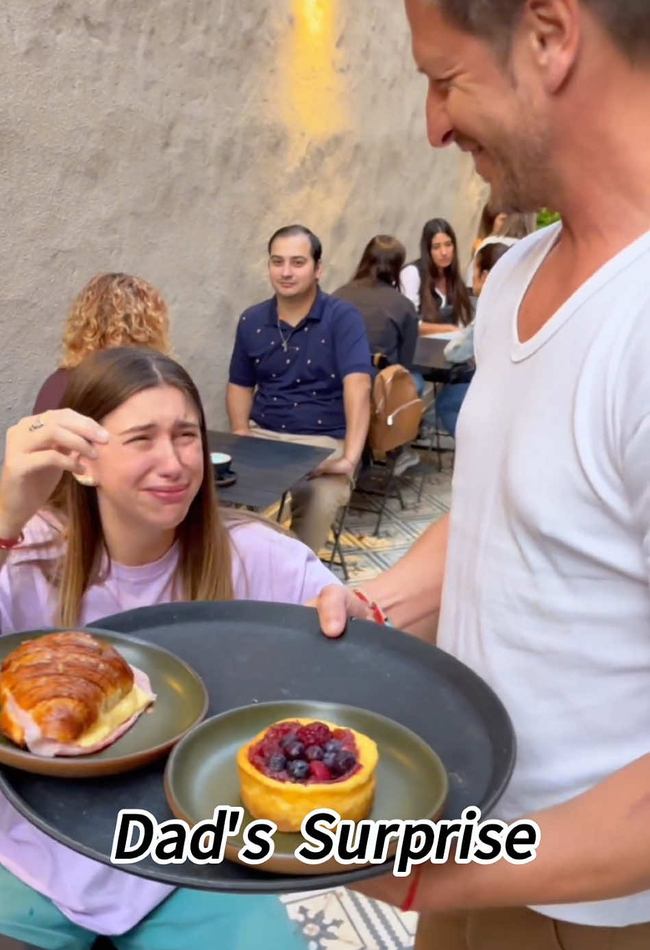 No Greater Joy Than Dad’s Surprise 🤗#Dad #Daughter#DaddysGirl #Surprise#Reunion