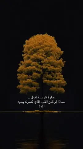 عبارة فارسية تقول .. ..ماذا لو كان القلب الذي كسرته يجبه الله .؟                    #مشاهدات #تصويري_احترافي_الاجواء👌🏻🕊😴_تصميمي #الله #اللهم_صل_وسلم_على_نبينا_محمد 