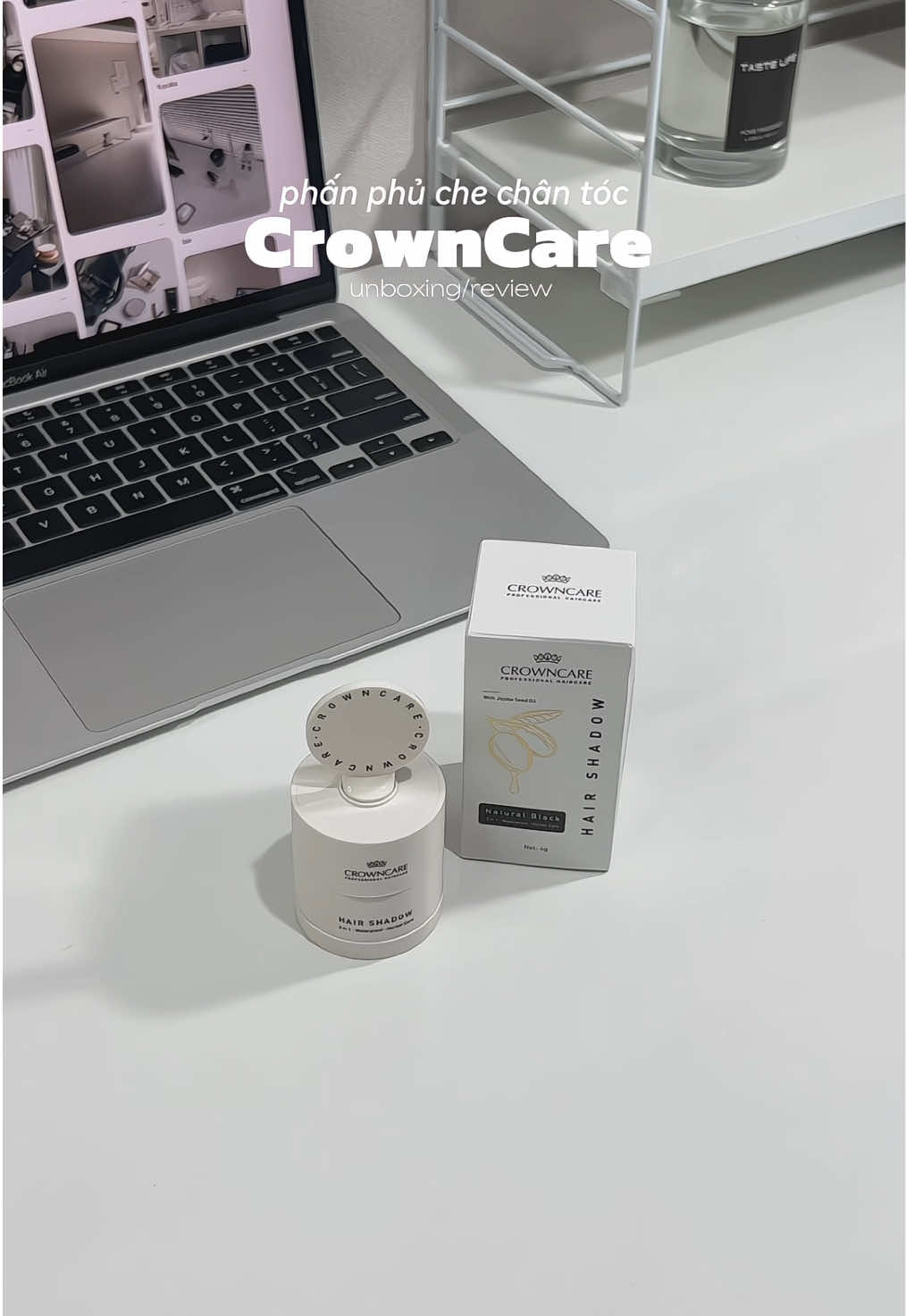 bảo bối của mấy b trán chữ M như tui#phanchehoitoc #phanchehoitoc #crowncare #unboxing #xuhuong 