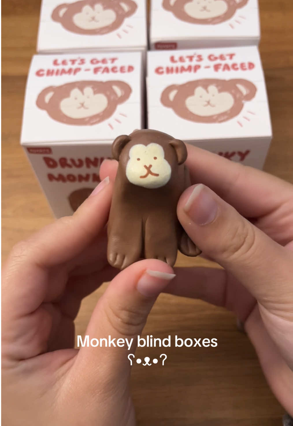 Packing a little blind box order!  #blindbox #trinket #monkey #polymerclay #gacha 