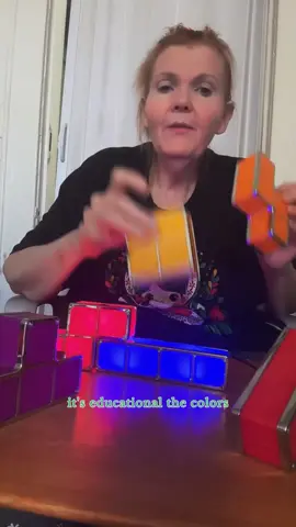 DIY Tetris Puzzle Night Light - Stackable Lamp - Novelty Desk Lamp Induction Interlocking Desk Lamp - Multi-Color Blocks