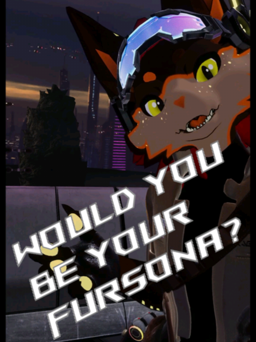 Would you be your Fursona if you could? Within Sci-Fi settings it can sometimes be possible! #furry #scifi #cyberpunk #vrchat #transhumanism 