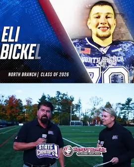 🏈 ELI BICKEL - ANVIL AWARD CANDIDATE SPOTLIGHT 🏈 This week, we profile the North Branch senior and Michigan State commit who’s in our Top 10 for the STATE CHAMPS! Anvil Award. Catch the full conversation now on the STATE CHAMPS! YouTube Page and cast your vote at statechampsnetwork.com! Delivered by @hungry_howies