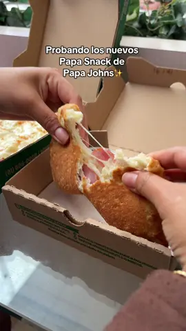 ¿Ya proban la opciones de papa snack de @Papa Johns Perú ? Están deliciosas 😋 mi favorita es la empapanada ✨🫶🏻 #papajohns #snacks #queso #bbq #pizzas 